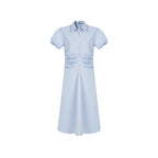 fano_100%_Cotton_Puff_Sleeve_A_Line_Natural_Waist_Solid_Blue_Zipper_Maxi_Dresses_MISSTT