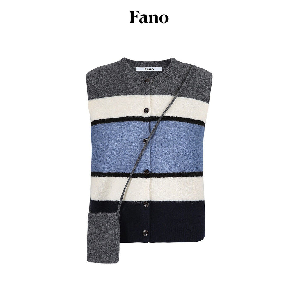 fano_Warm_Korean_Commuter_Straight_Stripe_Round_Neck_Women_Acrylic_Cardigans_MISSTT