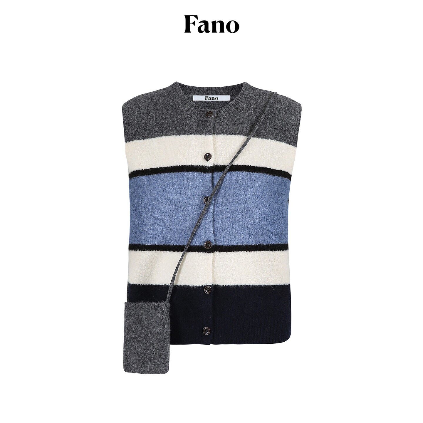 fano_Warm_Korean_Commuter_Straight_Stripe_Round_Neck_Women_Acrylic_Cardigans_MISSTT