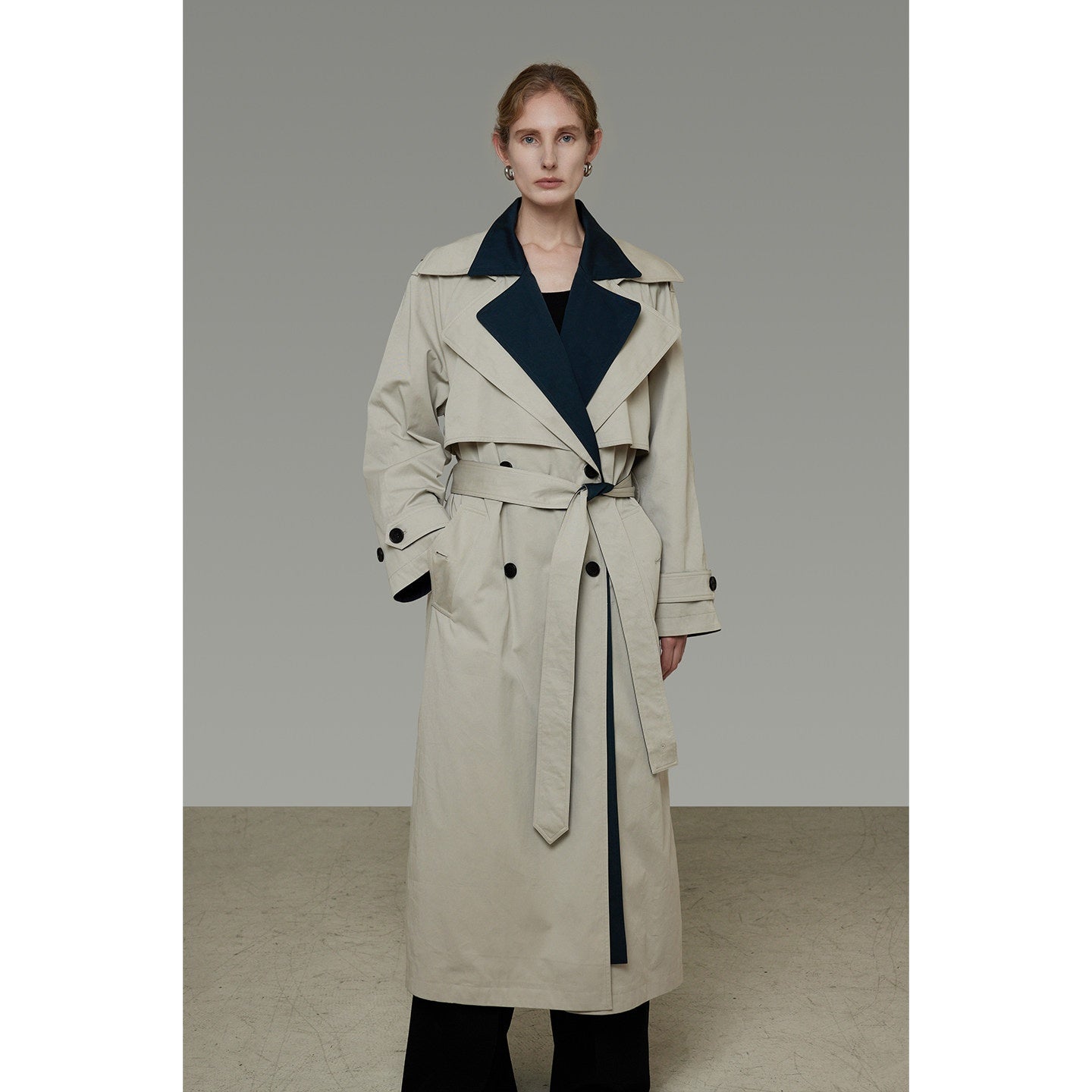 unspoken_Minimalist_Double_Breasted_Long_Straight_Workwear_Beige_Navy_Trench_Coats_MISSTT