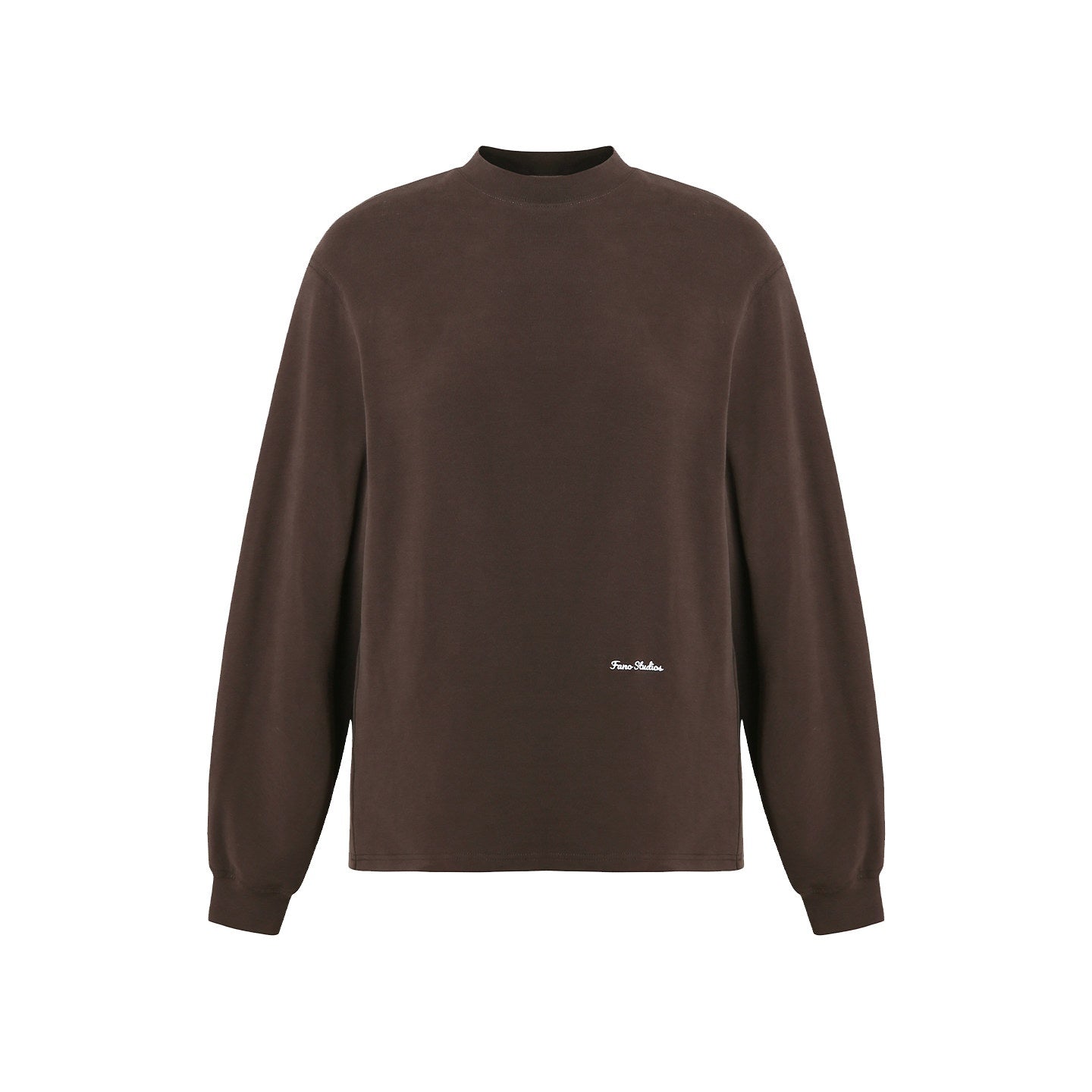 fano_Embroidered_Cotton_Blend_Relaxed_Loose_Womens_Casual_Long_Sleeve_T-Shirts_MISSTT