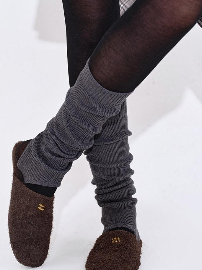 fano Soft Breathable Cotton Blend Minimal High Tube Women Casual Everyday Socks