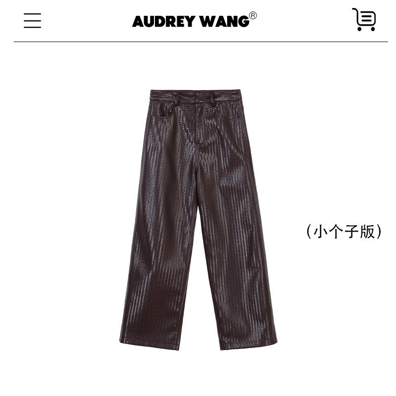 audreyyang_Pu_Faux_Leather_Casual_Natural_Waist_Zip_Fly_Women_Straight_Pants_MISSTT