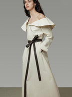 unspoken Comfortable Cotton Blend High Waist Asymmetrical Shirt Dress Office Maxi Dresses