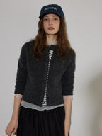 Lofi choose Soft Wool Blend Cozy Knit Button Front Relaxed Fit Office Women Cardigans