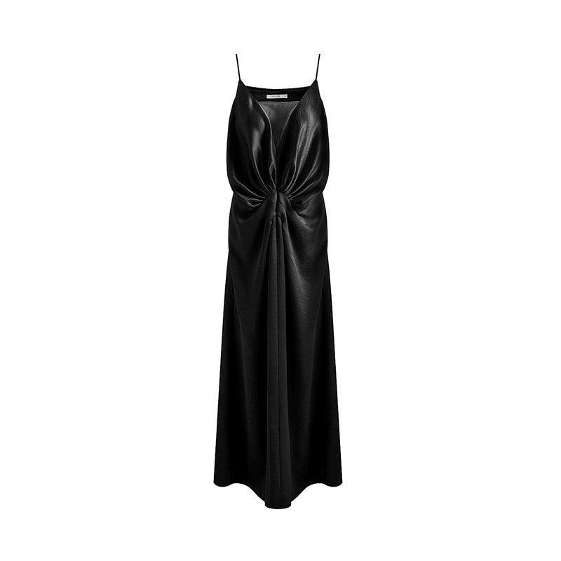 unspoken_Satin_Minimal_V-neck_Camisole_Natural_Waist_City_Commuter_Women_Maxi_Dresses_MISSTT
