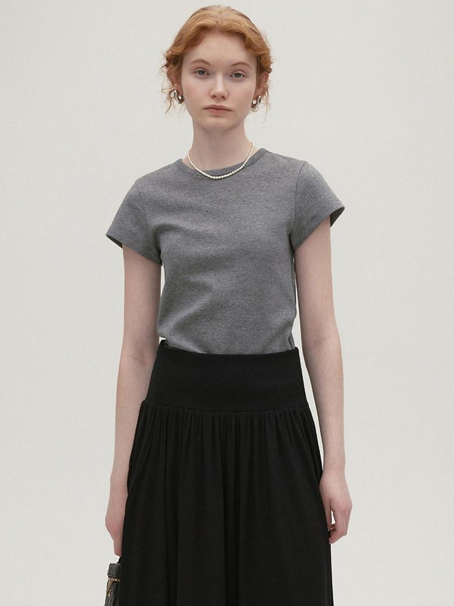 fano Stretch Cotton Commuter Straight Fit Women Crewneck Short Sleeve T-Shirts