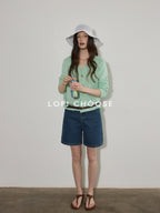 Lofi choose Soft Acrylic Blend Hooded Button Loose Fit Commuter Women Knit Cardigans