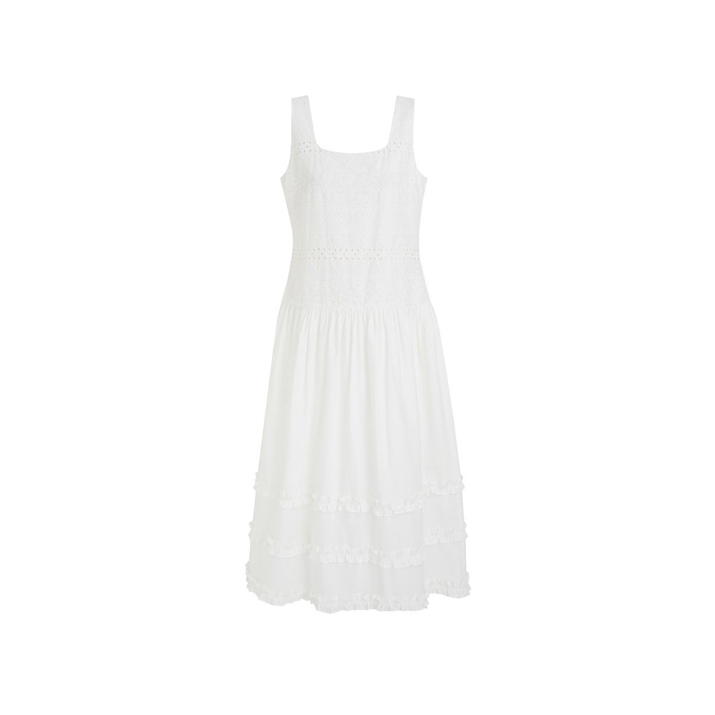 fano_Cotton_Korean_Work_Aline_Sleeveless_Round_Neck_Natural_Waist_White_Maxi_Dresses_MISSTT