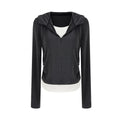 unspoken_Soft_Viscose_Two_Piece_Hooded_Zip_Up_Loose_Minimal_Female_Deep_Gray_Lounge_Sets_MISSTT