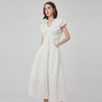 fano_Flattering_Natural_Waist_Korean_A_Line_Casual_Women_Round_Neck_Maxi_Dresses_MISSTT