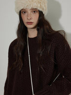 Lofi choose Cozy Thick Loose Fit Commuter Crewneck Knit Pullover Office Sweaters