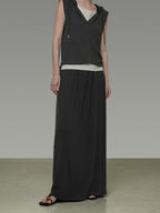 unspoken Soft Viscose Short Sleeve Hooded Casual Long Pants Top & Pants Sets