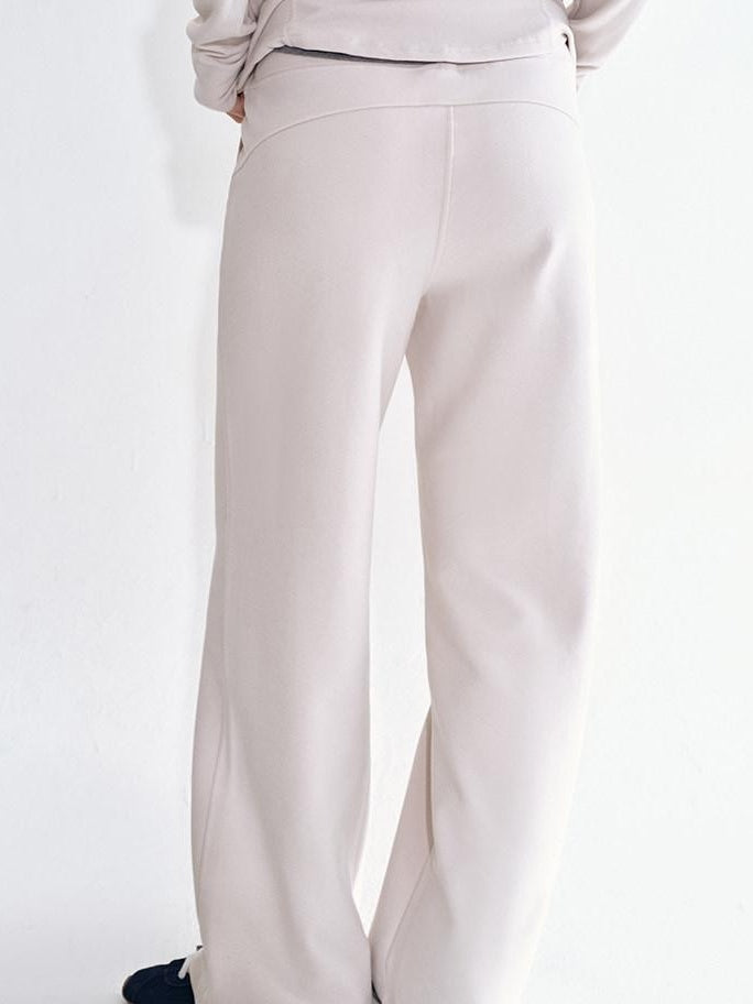 fano Breathable Stretch Minimalist Straight Drawstring Women Natural Waist Sweatpants