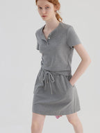 fano 96 Percent Cotton Soft Crop Top Mini Skirt Young Women Matching Top & Skirt Sets