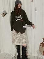 Lofi choose 100 Percent Cotton Loose Fit Henley Neck Workwear Long Sleeve Sweatshirt