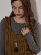 Lofi choose Cozy Knit Blend Relaxed Commuter Women Round Neck Long Sleeve T-Shirts