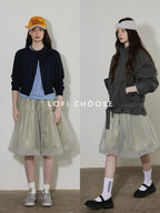 Lofi_choose_High_Waist_Bubble_Skirt_Relaxed_Fit_Office_Custom_Dyed_Almond_Gray_Midi_Skirts_MISSTT