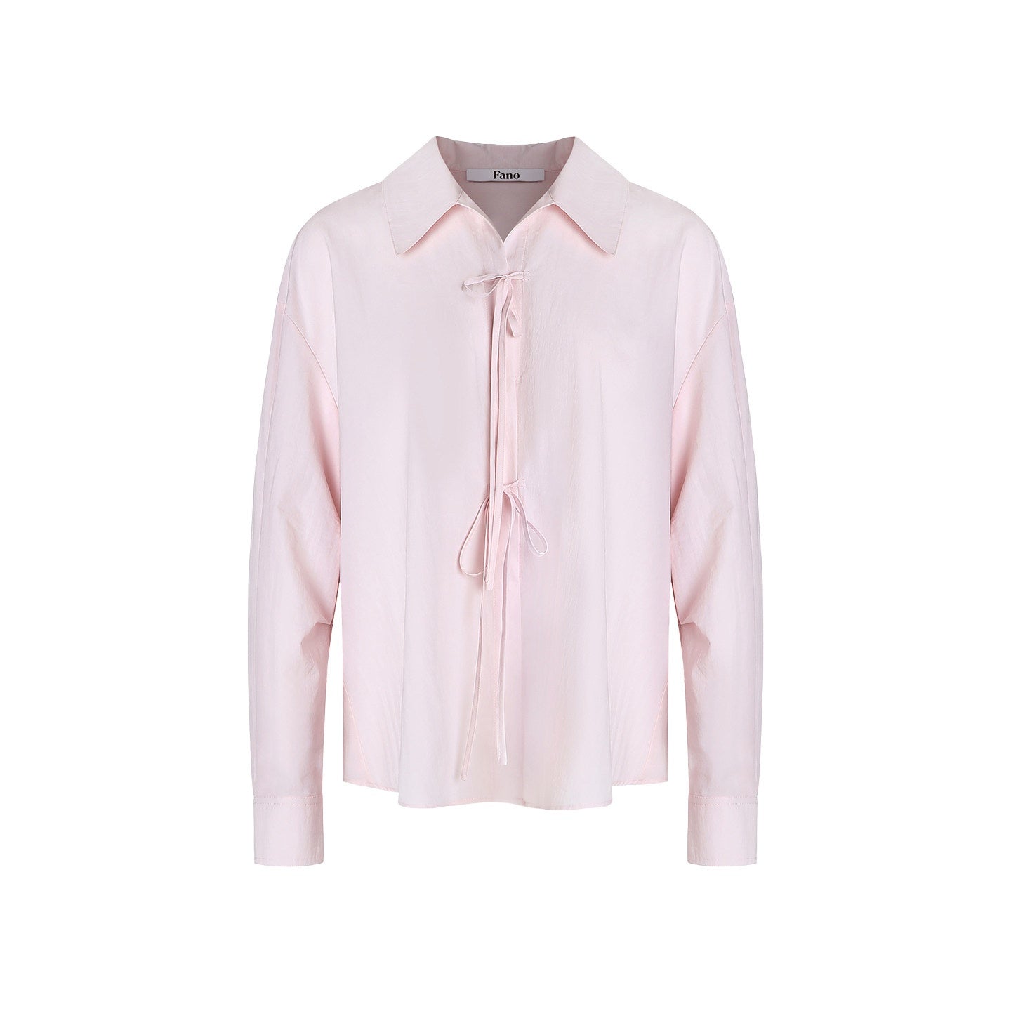 fano_Shape_Retention_Lyocell_Blend_Korean_Work_Loose_Turn_Collar_Pink_Women_Blouses_MISSTT