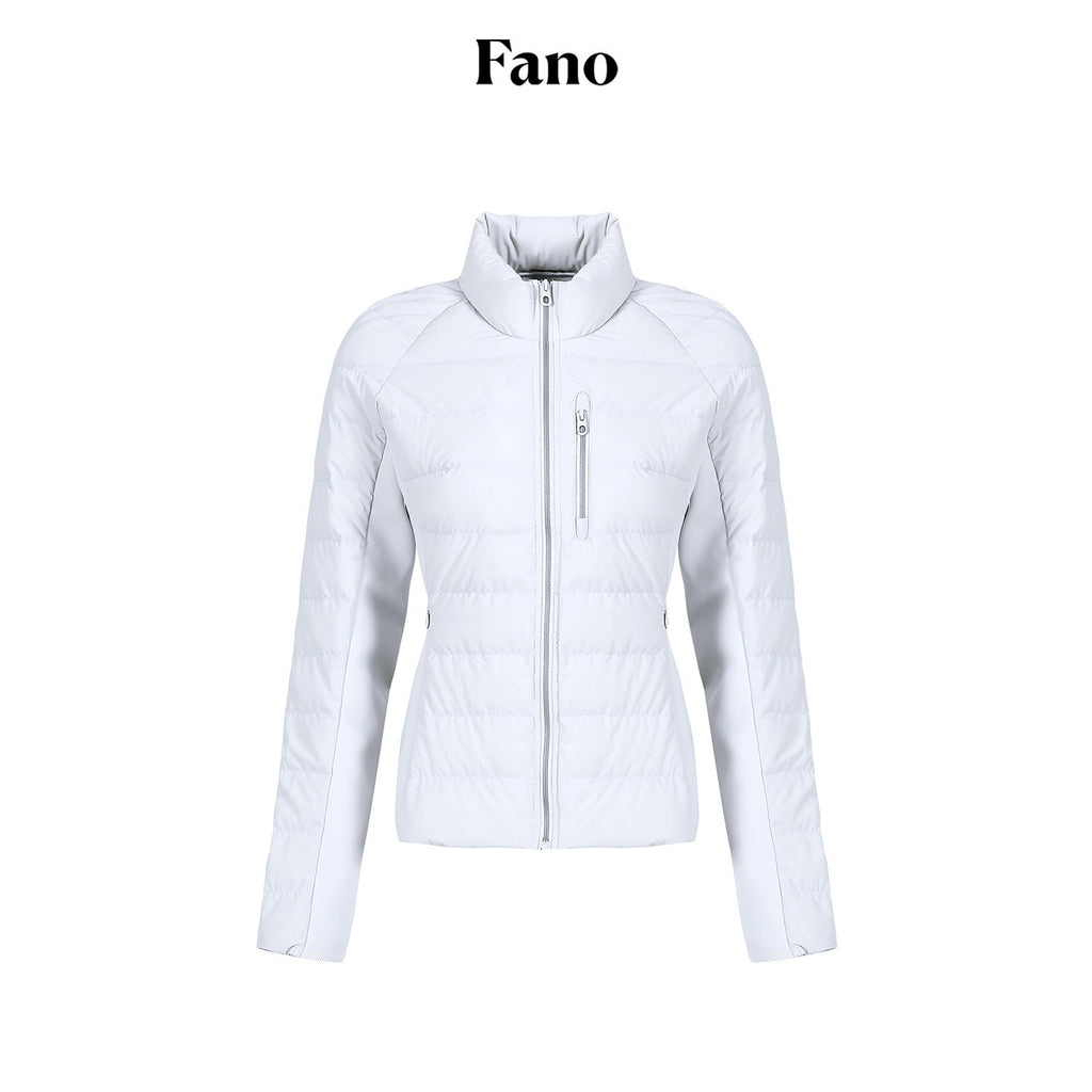 fano_90_Percent_Goose_Down_Slim_Stand_Collar_Zipper_Women_Light_Gray_Down_Jackets_MISSTT