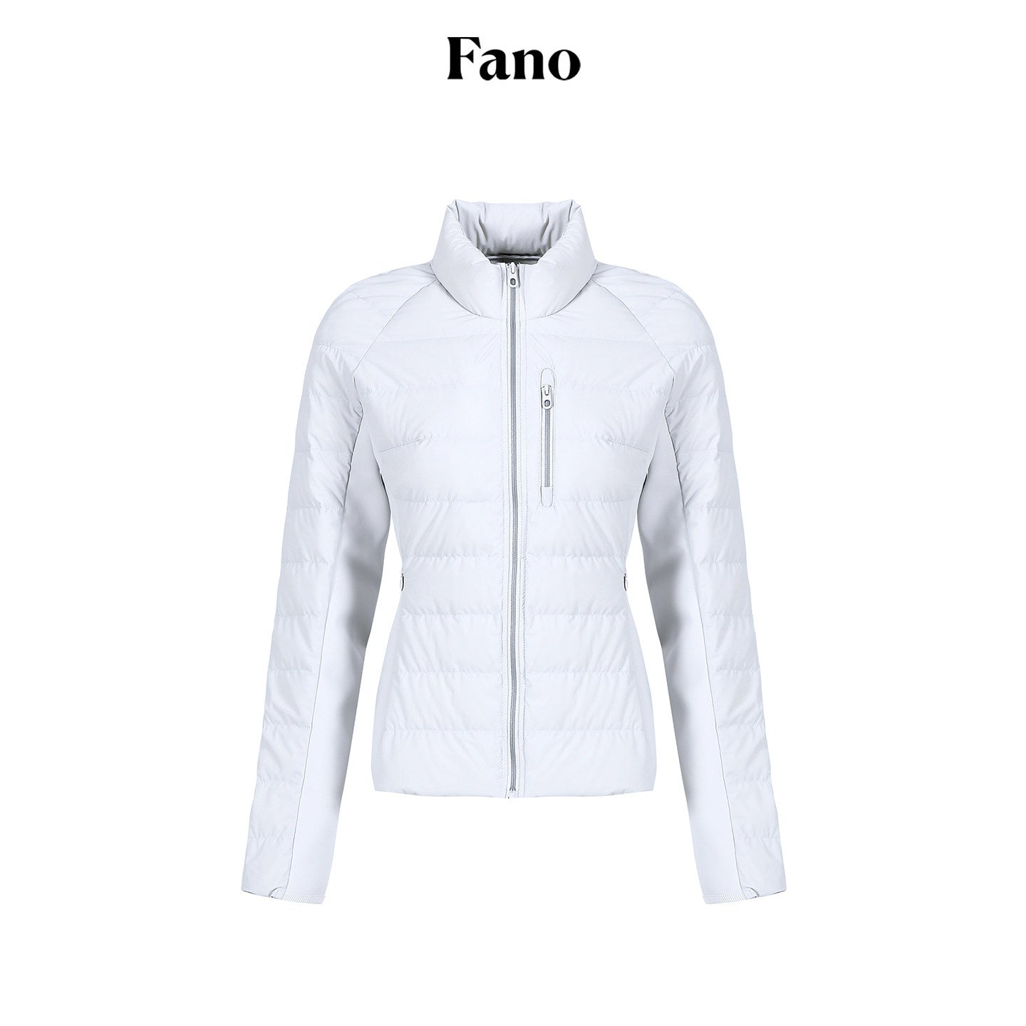 fano_90_Percent_Goose_Down_Slim_Stand_Collar_Zipper_Women_Light_Gray_Down_Jackets_MISSTT