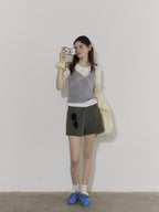Lofi choose Breathable Round Neck Loose Fit Commuter White Short Sleeve T-Shirts