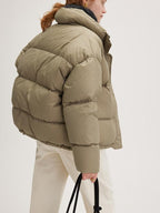 fano Light 150G 90 Percent White Duck Down Commuter Stand Collar Zipper Down Jackets