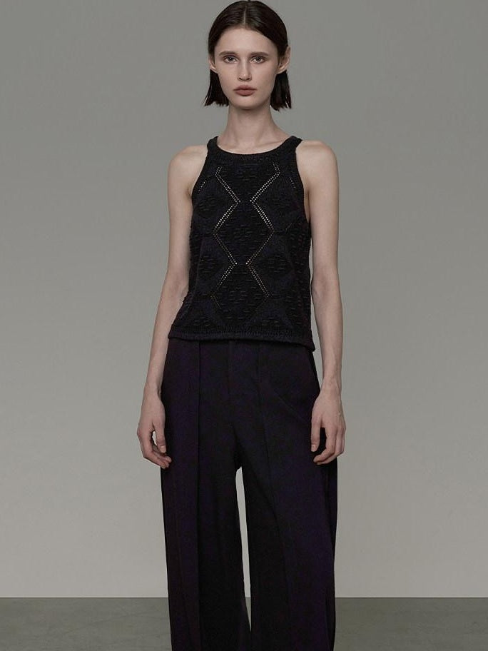 unspoken Soft Fine Knit Two Piece Minimalist Women Black Layered Knitwear Cardigans