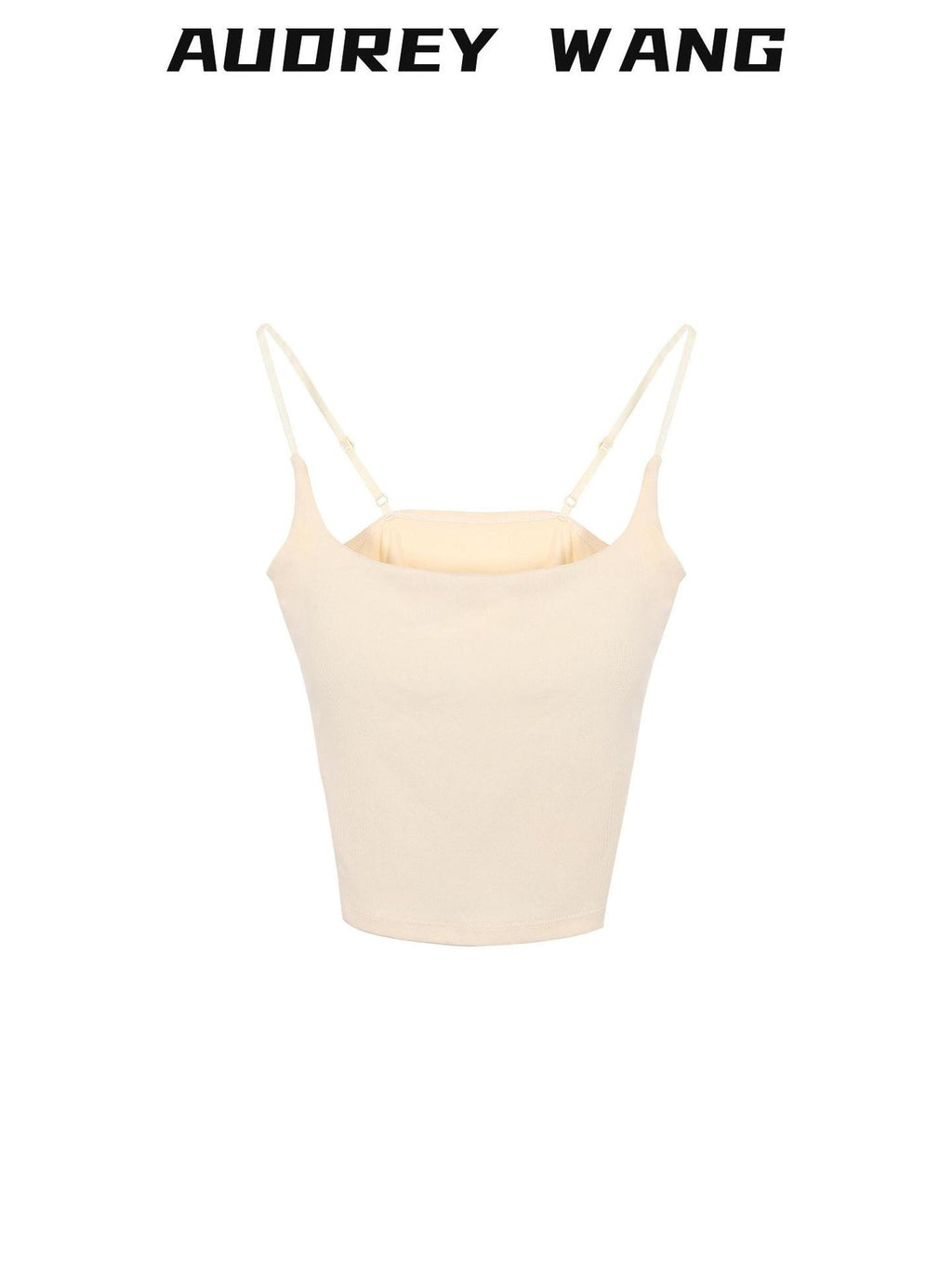 audreyyang Slim U Neck Built In Padding Polyester Blend One Size Versatile Women Camisoles