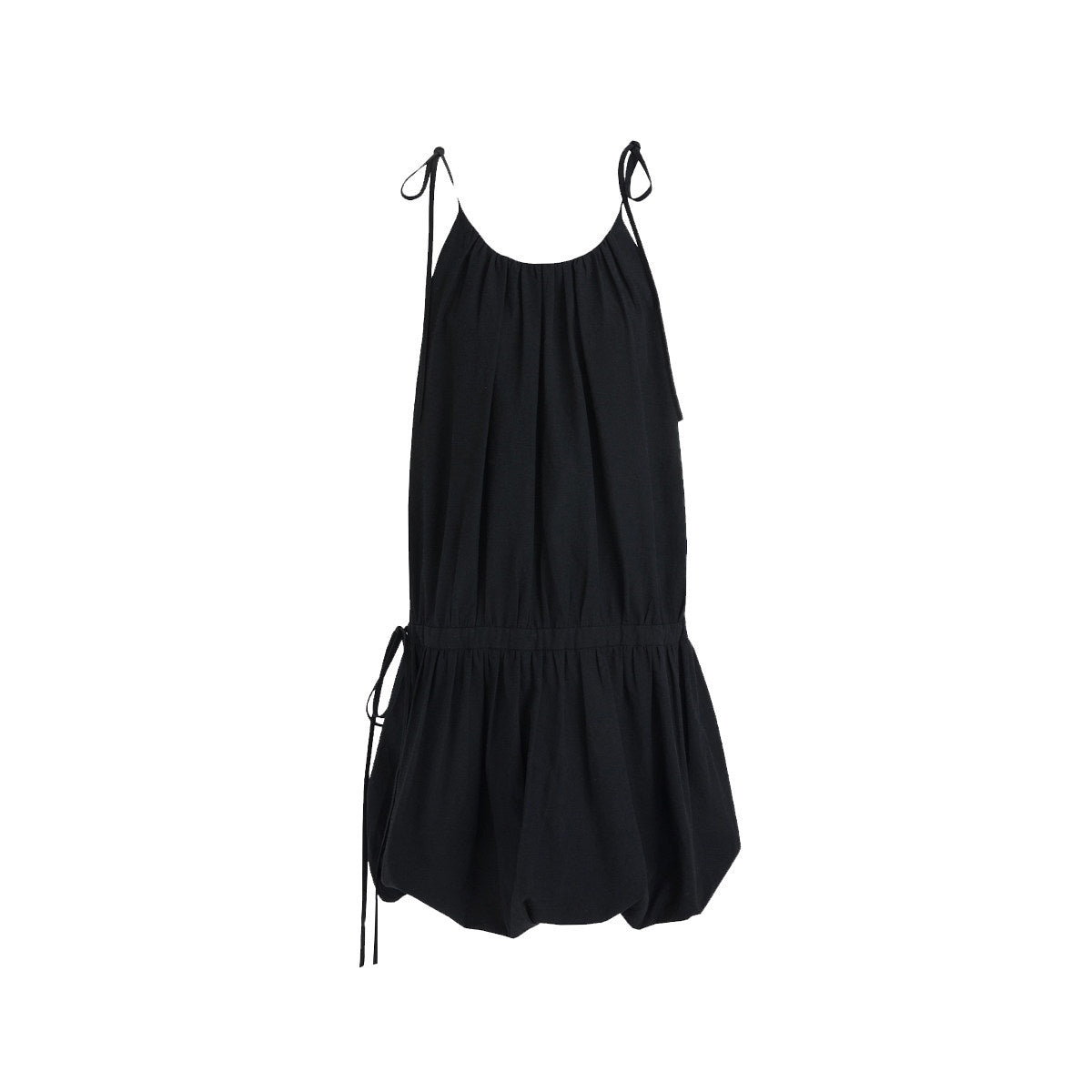fano_Black_Sleeveless_Aline_Neck_Natural_Waist_Cotton_Blend_Commuter_Midi_Dresses_MISSTT