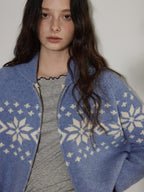 Lofi choose Cozy Thick Vintage Loose Zipper Women Acrylic Wool Cardigans