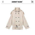 audreyyang_Commuter_Straight_Fit_Midlength_Doublebreasted_Epaulet_Beige_Women_Denim_Jackets_MISSTT