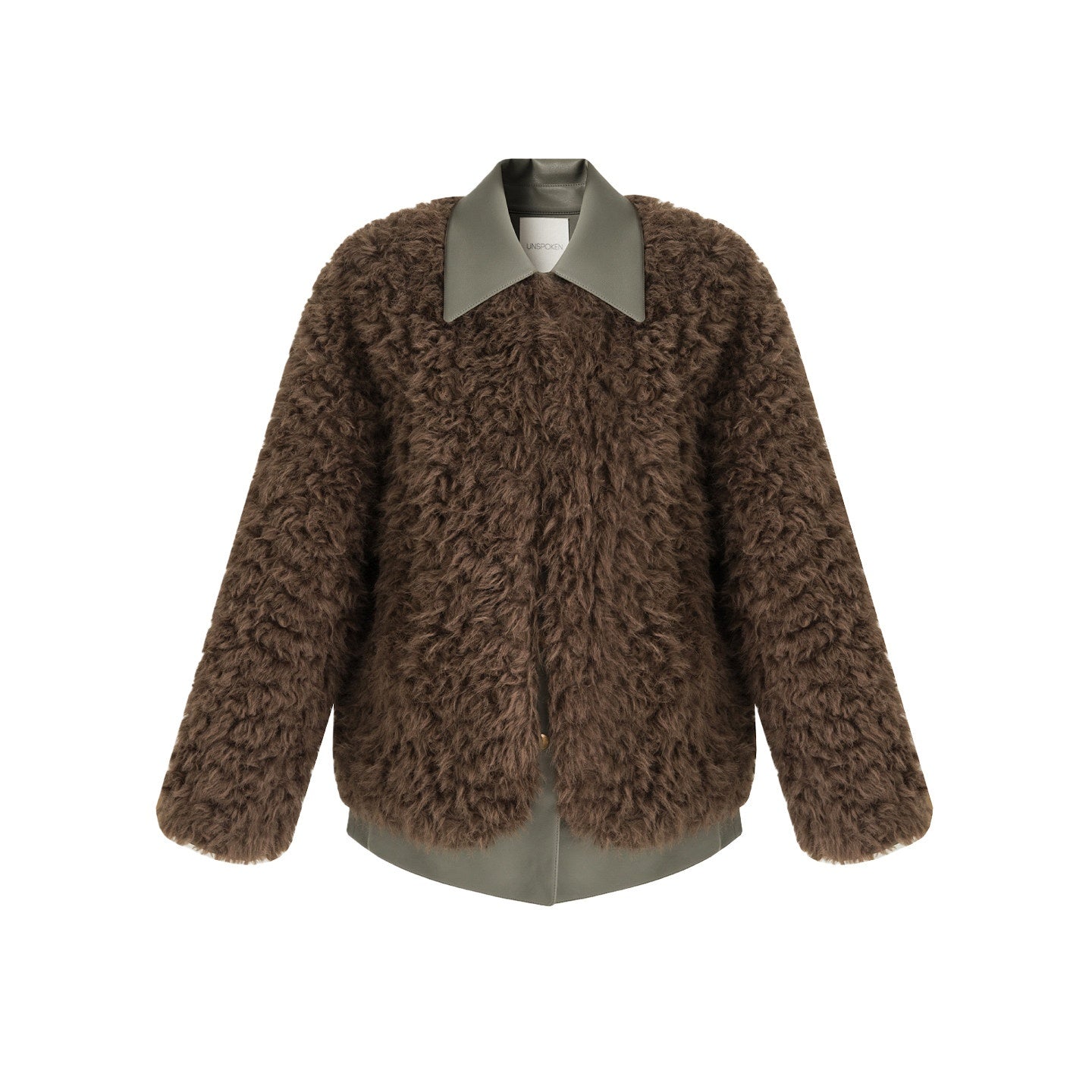 unspoken_Warm_Patchwork_Lapel_Loose_Fit_Minimalist_Women_Chestnut_Short_Coat_MISSTT