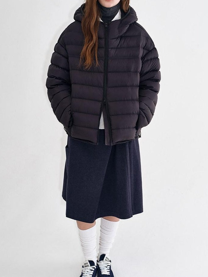 fano Ultra Warm 90 Percent White Duck Down Loose Hooded Unisex Down Jackets