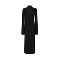 unspoken_Soft_Breathable_Viscose_Knit_High_Waist_Aline_Slim_Black_Maxi_Dresses_MISSTT