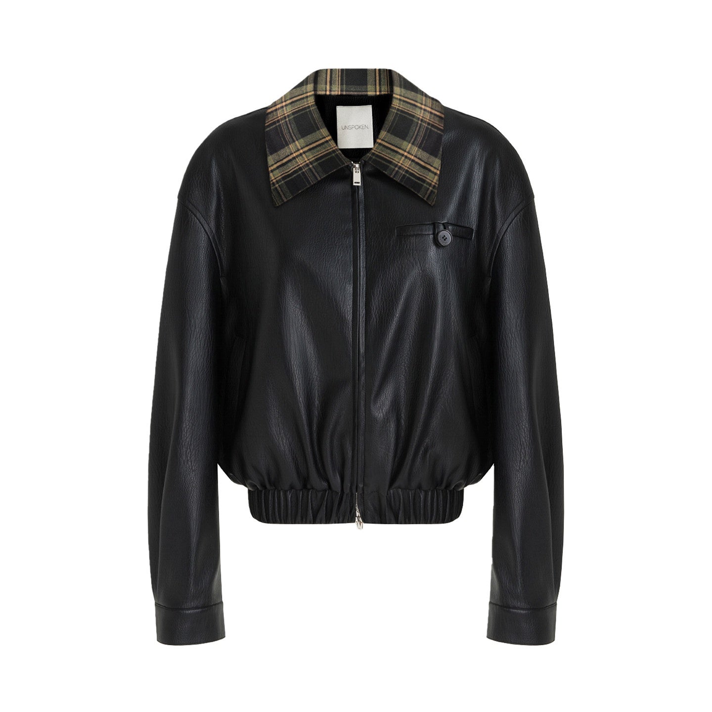 unspoken_Commuter_Loose_Cropped_Colorblock_Patchwork_Lapel_Zipper_Leather_Jackets_MISSTT