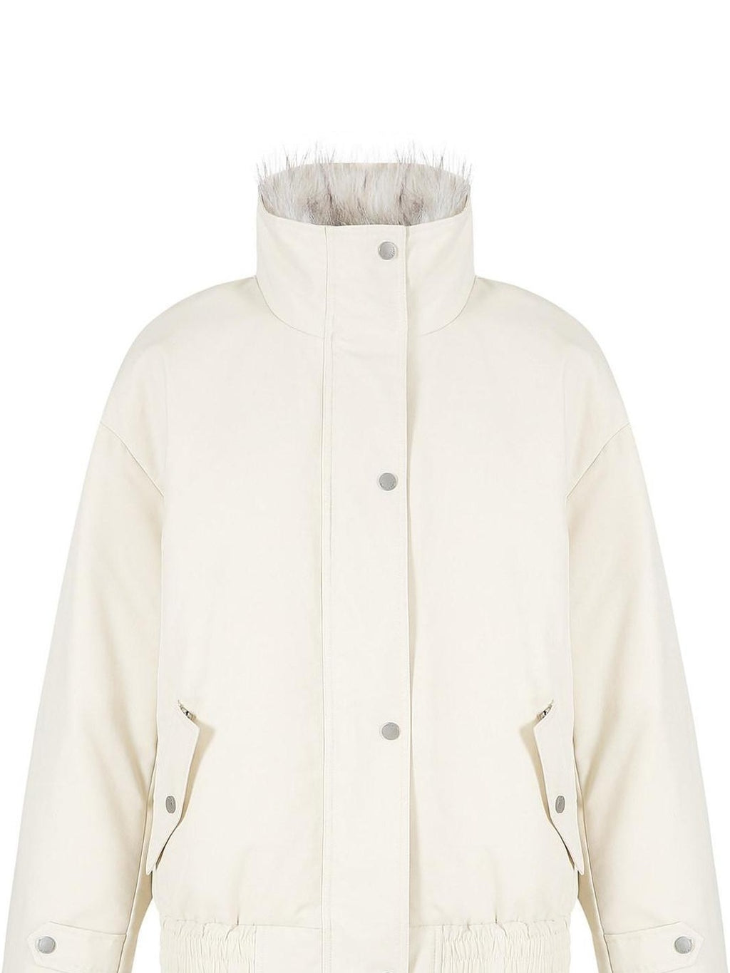fano Warm 90% White Duck Down Straight Fit Korean Turn Collar Women Down Jackets