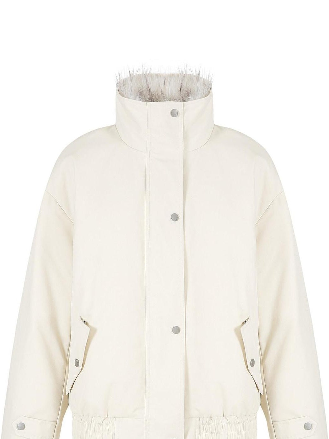 fano Warm 90% White Duck Down Straight Fit Korean Turn Collar Women Down Jackets