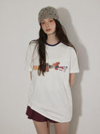 Lofi choose Breathable Loose Fit Commuter Crew Neck Text Print Short Sleeve T-Shirts