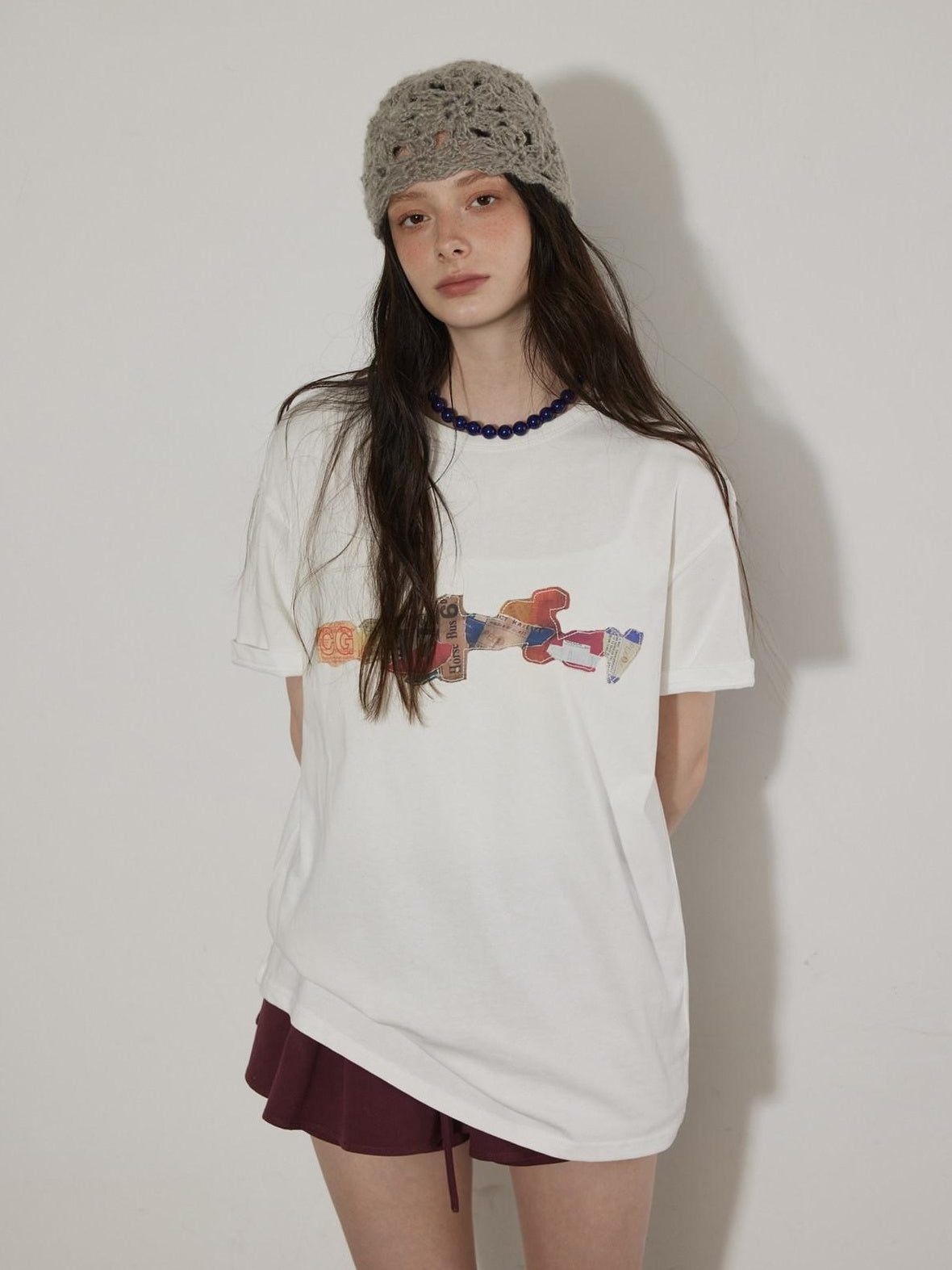 Lofi choose Breathable Loose Fit Commuter Crew Neck Text Print Short Sleeve T-Shirts