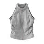 someone_sometimes_Chic_Gray_Cropped_Top_Midi_Skirt_Young_Women_S_M_L_Top_&_Skirt_Sets_MISSTT