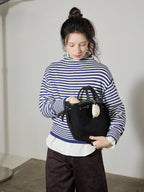 Lofi choose High Waist Stretch Wide Leg Zip Office Casual Women Brown Navy Straight Pants