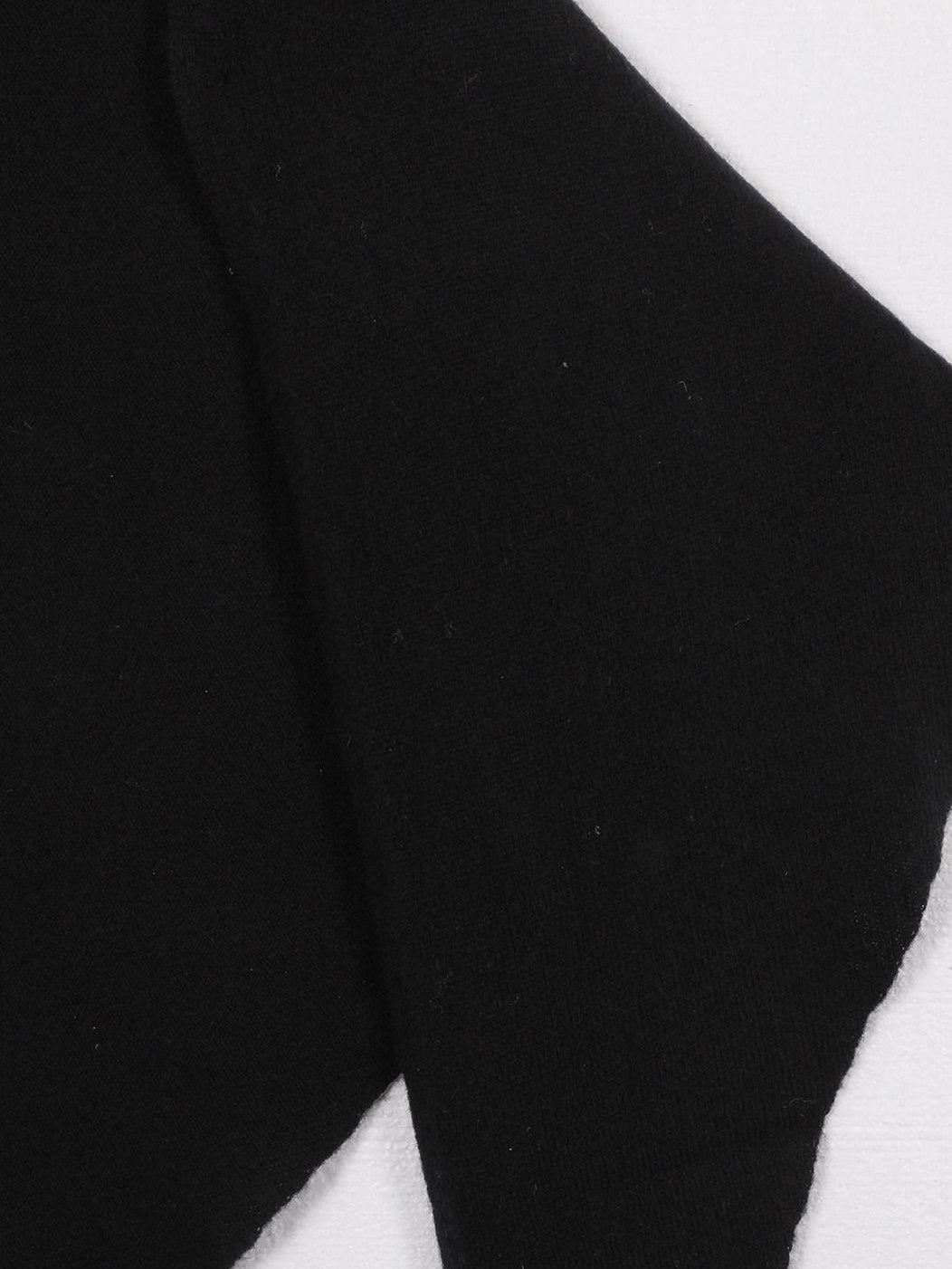 audreyyang Soft Acrylic Wool Blend Decorative Long Knitted European Women Black Scarves