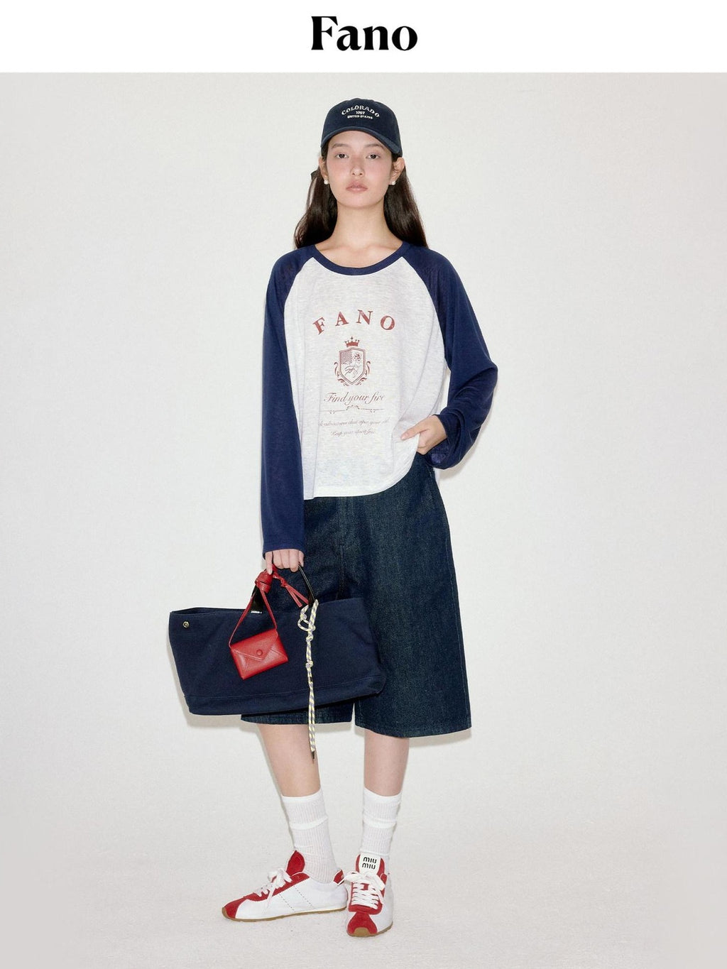 fano Moisture Wicking Cross Print Korean Loose Raglan Lyocell Long Sleeve T-Shirts