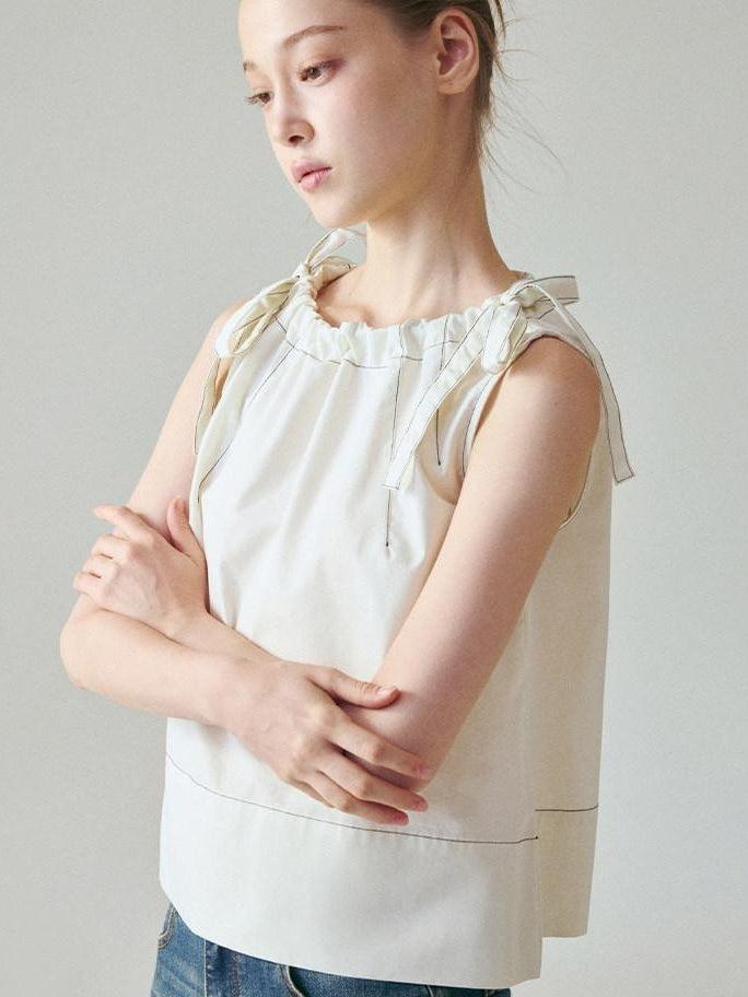 fano Breathable Cotton Blend Loose Fit Office Commuter Solid White Camisoles