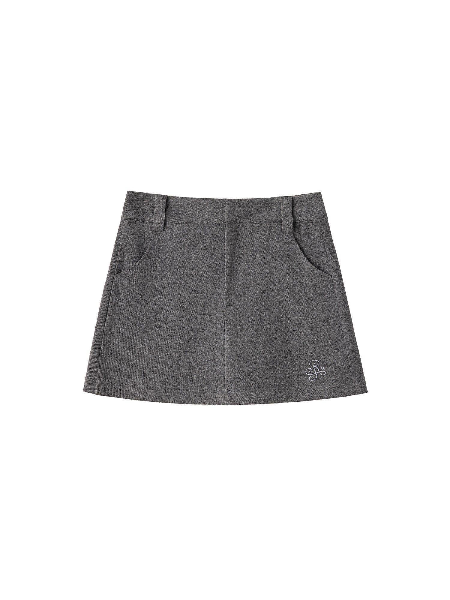 ikyou Durable Non Deforming Embroidered A Line High Waist Casual Ladies Mini Skirts