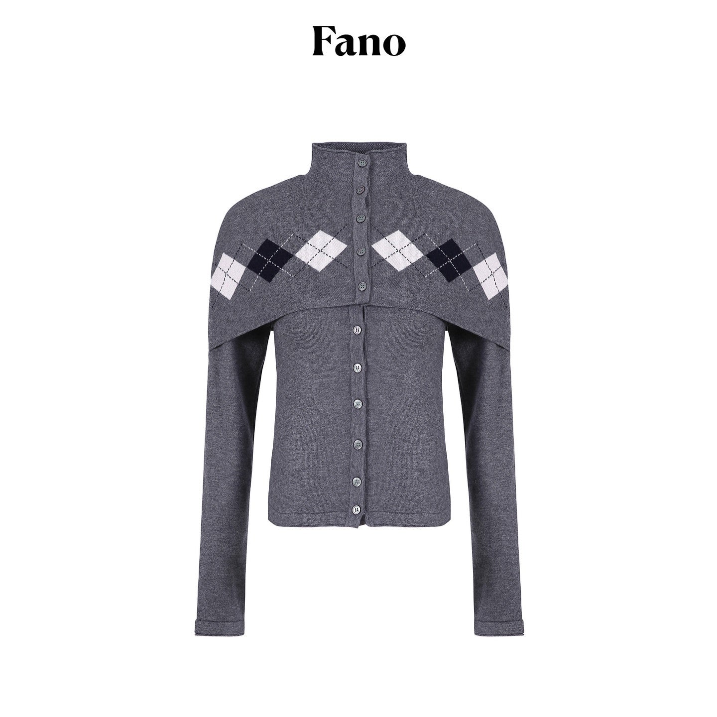 fano_Button_Front_Two_Piece_Knit_Crew_Neck_Long_Sleeve_Women_Office_Cardigans_MISSTT