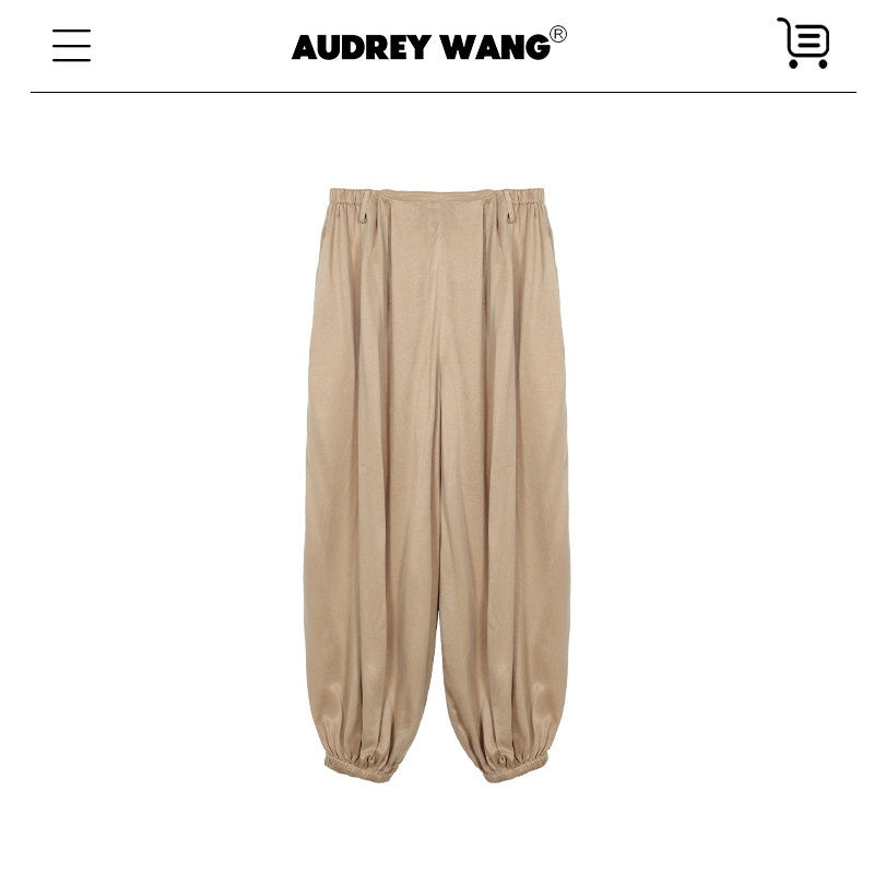 audreyyang_Soft_Cupro_Blend_Casual_Tapered_Jogger_Natural_Waist_Women_Sweatpants_MISSTT