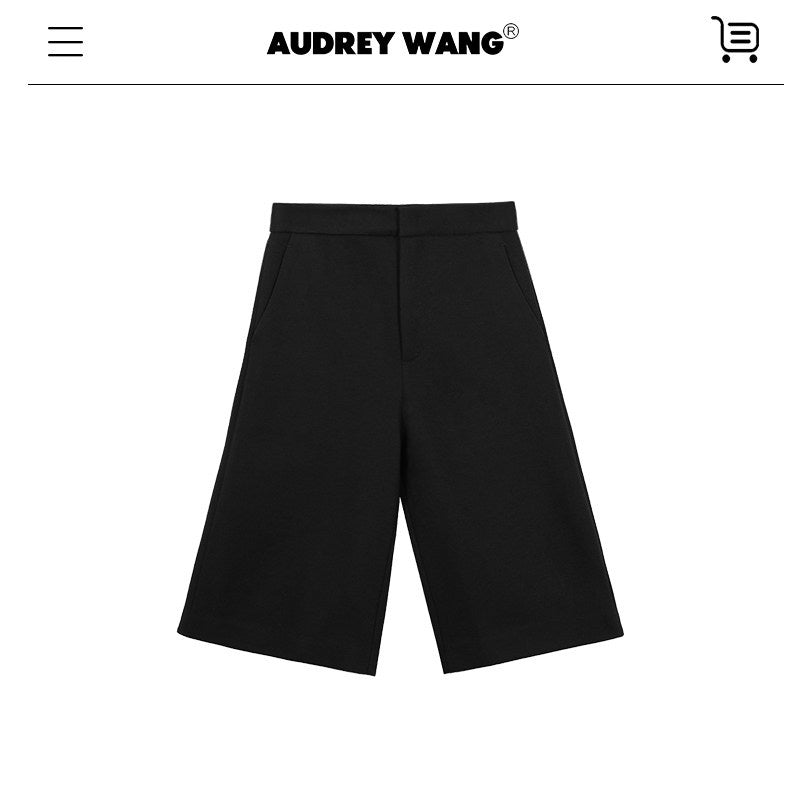 audreyyang_Wool_Blend_Minimalist_Wide_Leg_Natural_Waist_Womens_Workwear_Mid-Length_Shorts_MISSTT