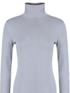 fano Cotton Cashmere Blend Slim Fit Casual High Neck Women Knit Pullover Sweaters